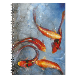 Graceful Koi I Spiral Notebook