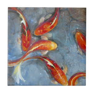Graceful Koi II Tile