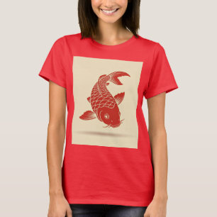 Graceful Koi: Symbol of Perseverance and Fortune T-Shirt