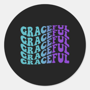 Graceful Prevention Awareness Classic Round Sticker