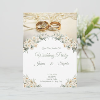Graceful Romance Wedding Invitation