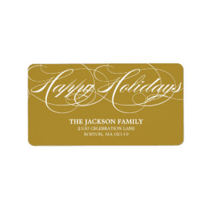GRACEFUL SCRIPT   HOLIDAY ADDRESS LABELS