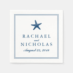 Graceful Starfish Wedding Napkin