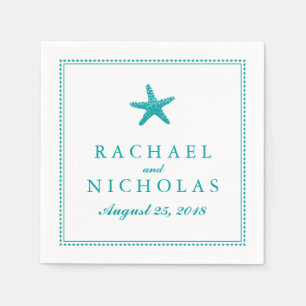 Graceful Starfish Wedding Napkin