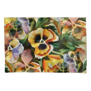 Graceful Stylish Gorgeous Vintage Pattern Pansies Pillowcase