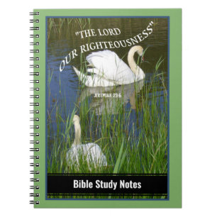 Graceful Swans Bible Study Notes Notebook