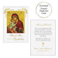 Graceful Theotokos Christ Child Orthodox Funeral