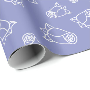 Graceful Wedding Roses Simple Design Seamless Wrapping Paper