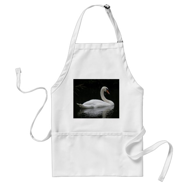 Graceful White Swan Apron (Front)