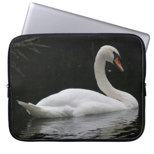 Graceful White Swan Laptop Sleeve