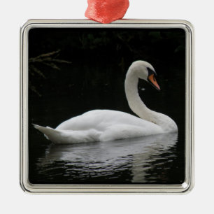Graceful White Swan Ornament