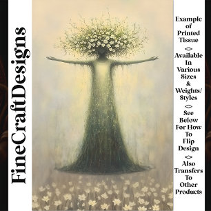 Gracefull Spiritual Nature Spirit V1 Decoupage Tissue Paper