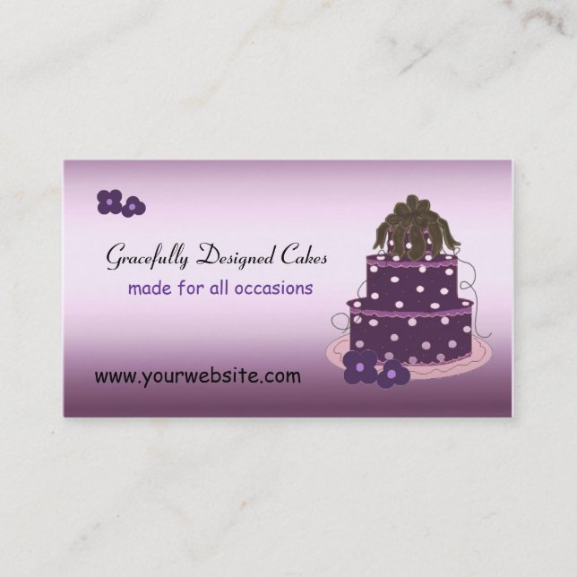 Gracefully Designed Cakes Business Card (Front)