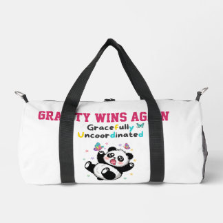 Gracefully Uncoordinated Cute Panda Duffle Bag