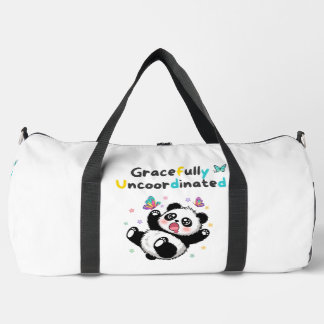 Gracefully Uncoordinated Cute Panda Duffle Bag