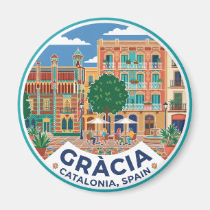 Gràcia Spain Magnet