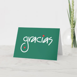 Gracias Christmas Thank you in any language Card