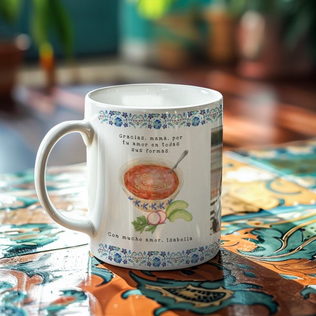 Gracias Mamá | Sopa de Letras 3 Photo Collage Coffee Mug (Creator Uploaded)