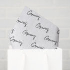 Gracias minimal Black white script Custom Business