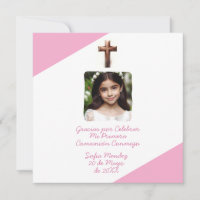 Gracias por Celebrar Mi Primera Comunión con Foto 