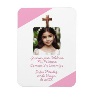 Gracias por Celebrar Mi Primera Comunión con Foto Magnet