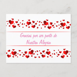 Gracias por ser parte de Nuestra Alegria Note Card
