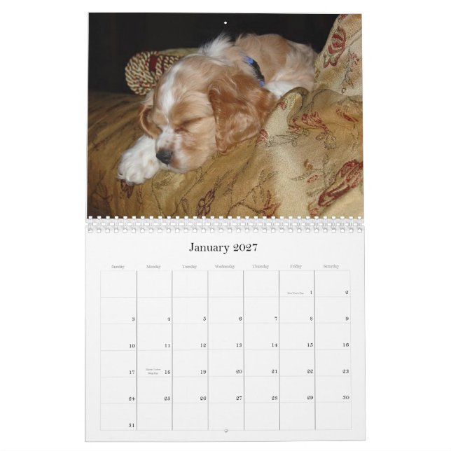 Gracie and Riley Calendar (Jan 2027)