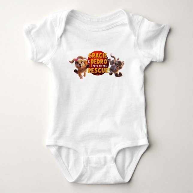 Gracie & Pedro Adventure Awaits Baby Bodysuit (Front)