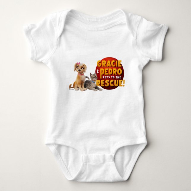 Gracie & Pedro Dynamic Duo Baby Bodysuit (Front)