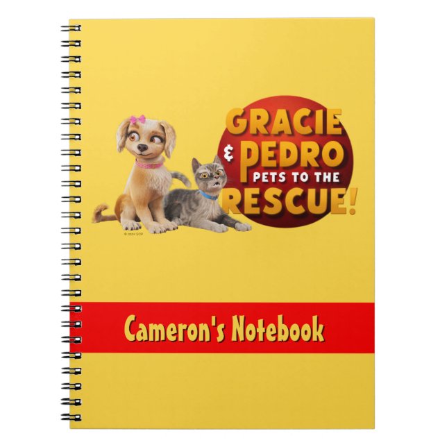 Gracie & Pedro Dynamic Duo Notebook (Front)
