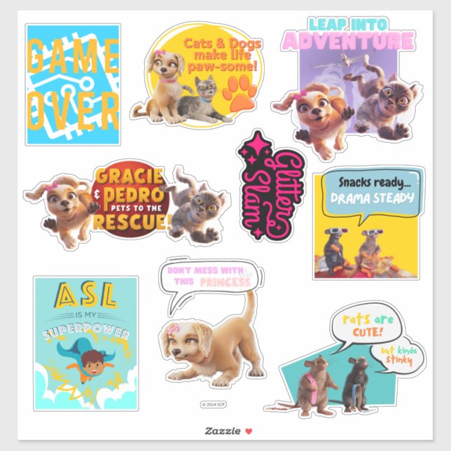Gracie & Pedro Party Favour (Sheet)