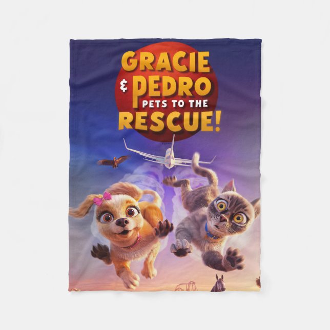 Gracie & Pedro: Pets to the Rescue! Fleece Blanket (Front)