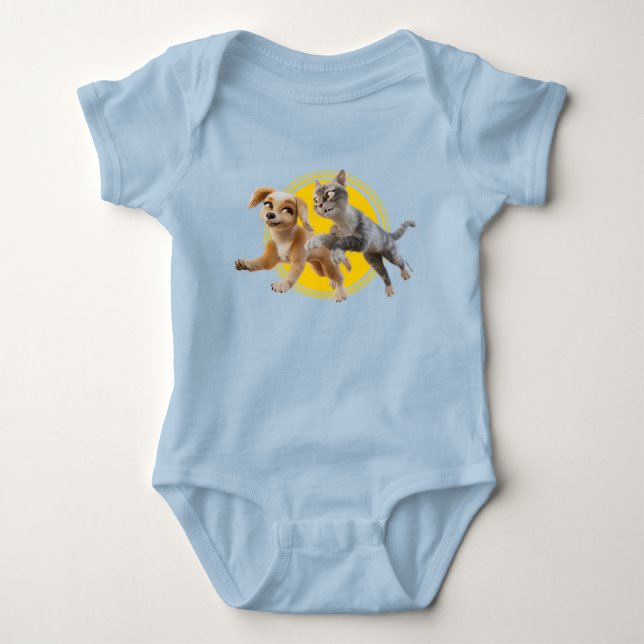 Gracie & Pedro Unleashed Baby Bodysuit (Front)