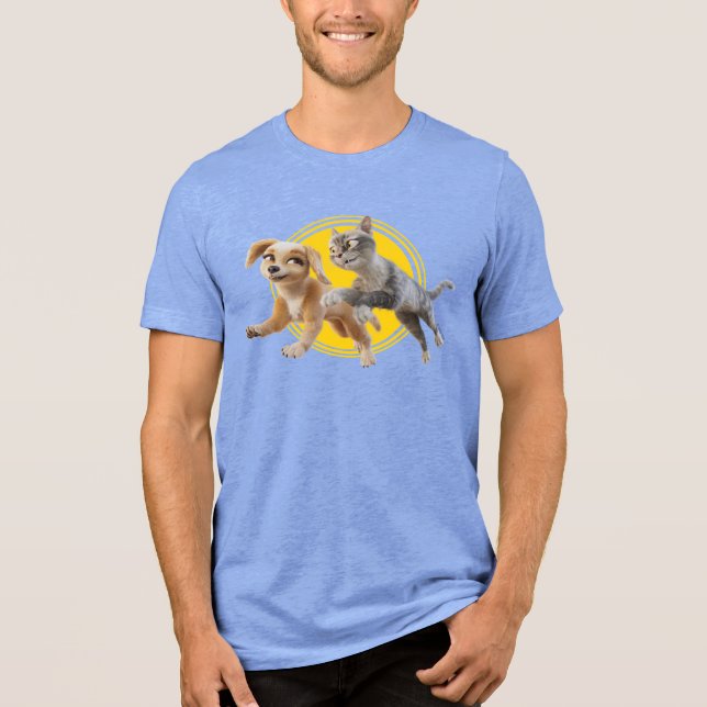 Gracie & Pedro Unleashed Tri-Blend Shirt (Front)