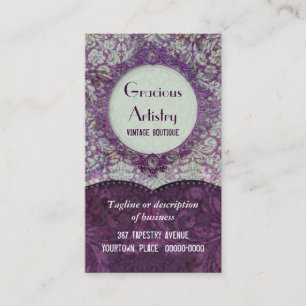 Gracious Damask Business Cards