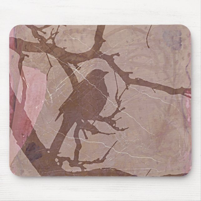 Grackle Grunge 2 Mouse Pad (Front)