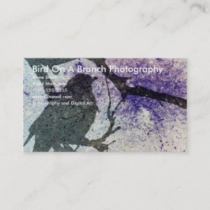 Grackle Grunge Business Card