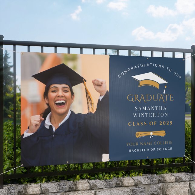 Grad 2025 Graduation Photo Banner (Grad 2025 Graduation Photo Banner)