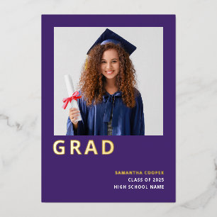 Grad 2025 Real Gold Foil Purple Announcement