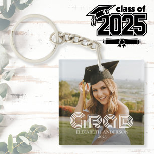 Grad 2026 Script Custom Photo Key Ring
