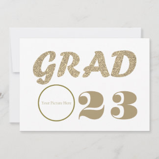 GRAD 23 Celebration With Custom Picture Or Logo Invitation