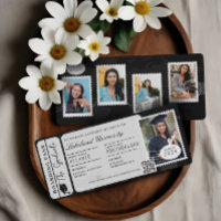 Grad Adventure Awaits Boarding Pass Plane Ticket