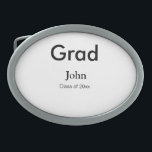 grad boy add name congrats date year text belt buckle<br><div class="desc">design</div>