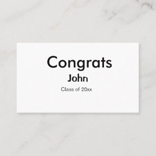 grad boy add name congrats date year text business card
