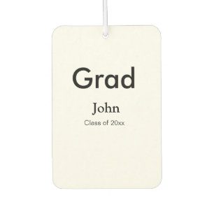 grad boy add name congrats date year text car air freshener