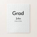 grad boy add name congrats date year text jigsaw puzzle<br><div class="desc">design</div>