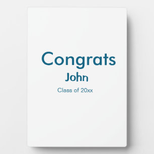 grad boy add name congrats date year text plaque