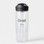 grad boy add name congrats date year text water bottle<br><div class="desc">design</div>
