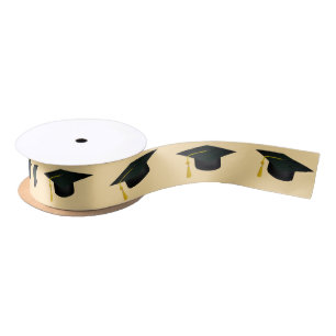 Grad Cap and Tassel Graduation  Satin Ribbon