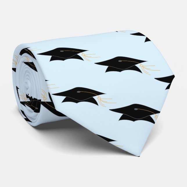 Grad Cap and Tassel Graduation Tie (Rolled)